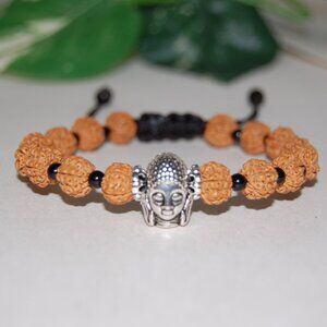 Buddha Bracelet,Wood Bracelet,Beaded Buddha Bracelet,Good Luck Bracelet